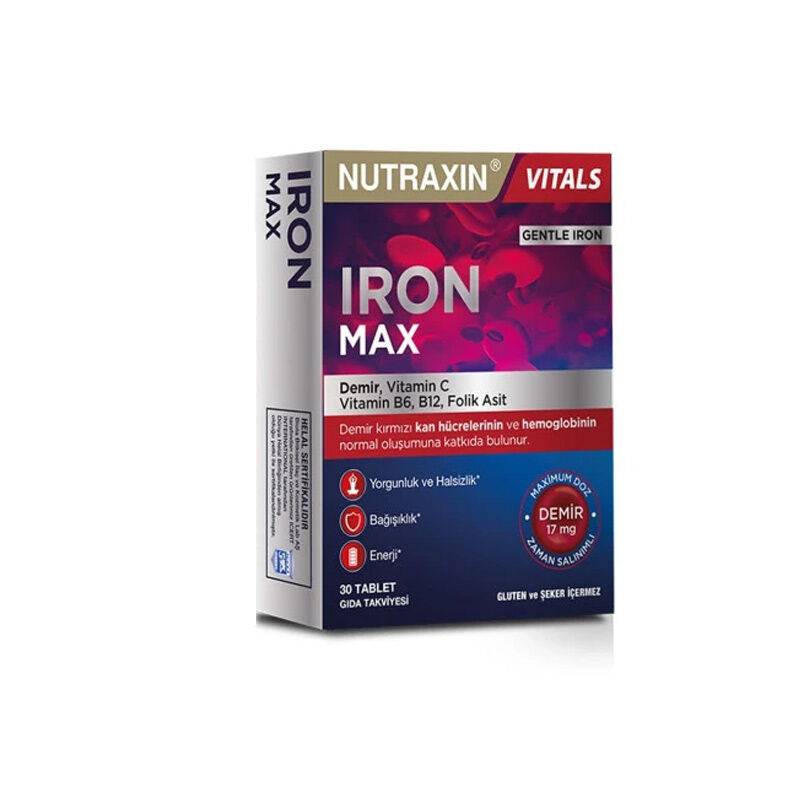 Nutraxin İron Max 30 Tablet