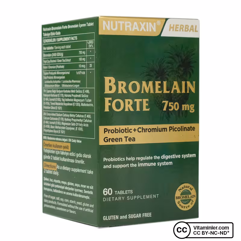 NUTRAXİN BROMELAİN FORT 60 TABLET