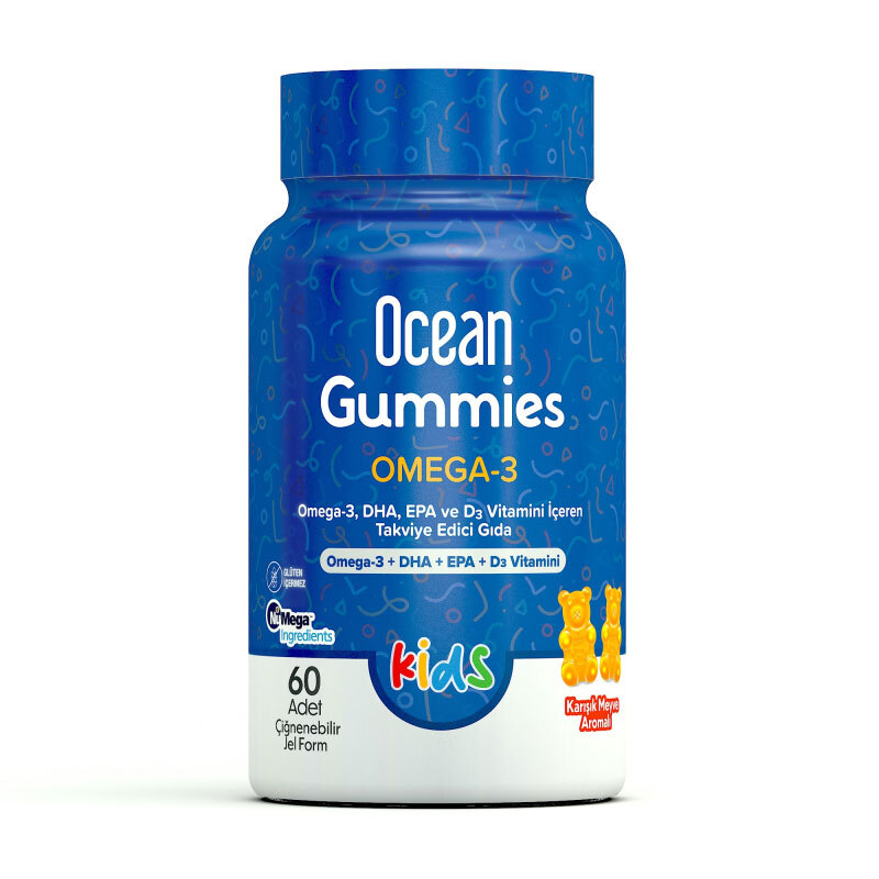 Ocean Gummies Omega-3 60 Çiğnenebilir Tablet